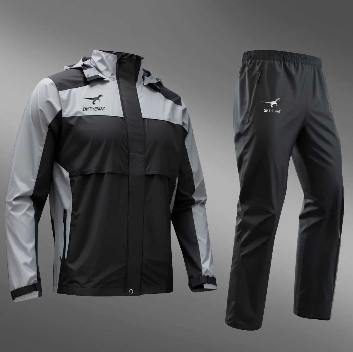 RPET Customized Eco-Friendly Adult Rain Jacket Single-Person Poncho Style for Camping Tours Motorcycle Use