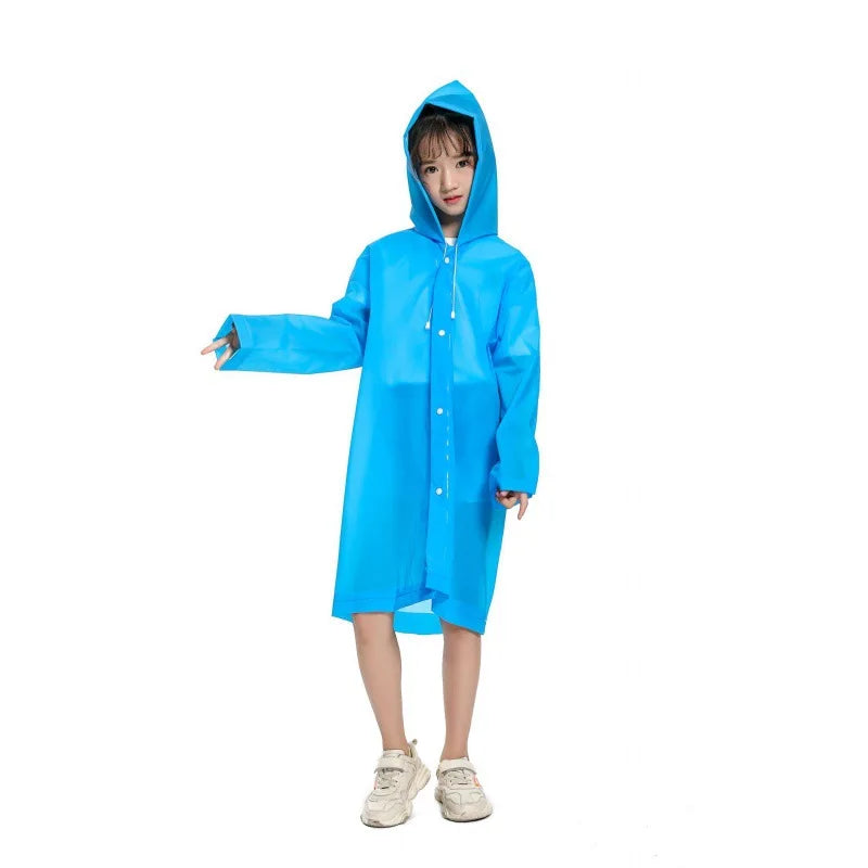 Factory Wholesale Kids Rain Ponchos Portable Reusable Emergency Raincoats Children's Rain Jacket