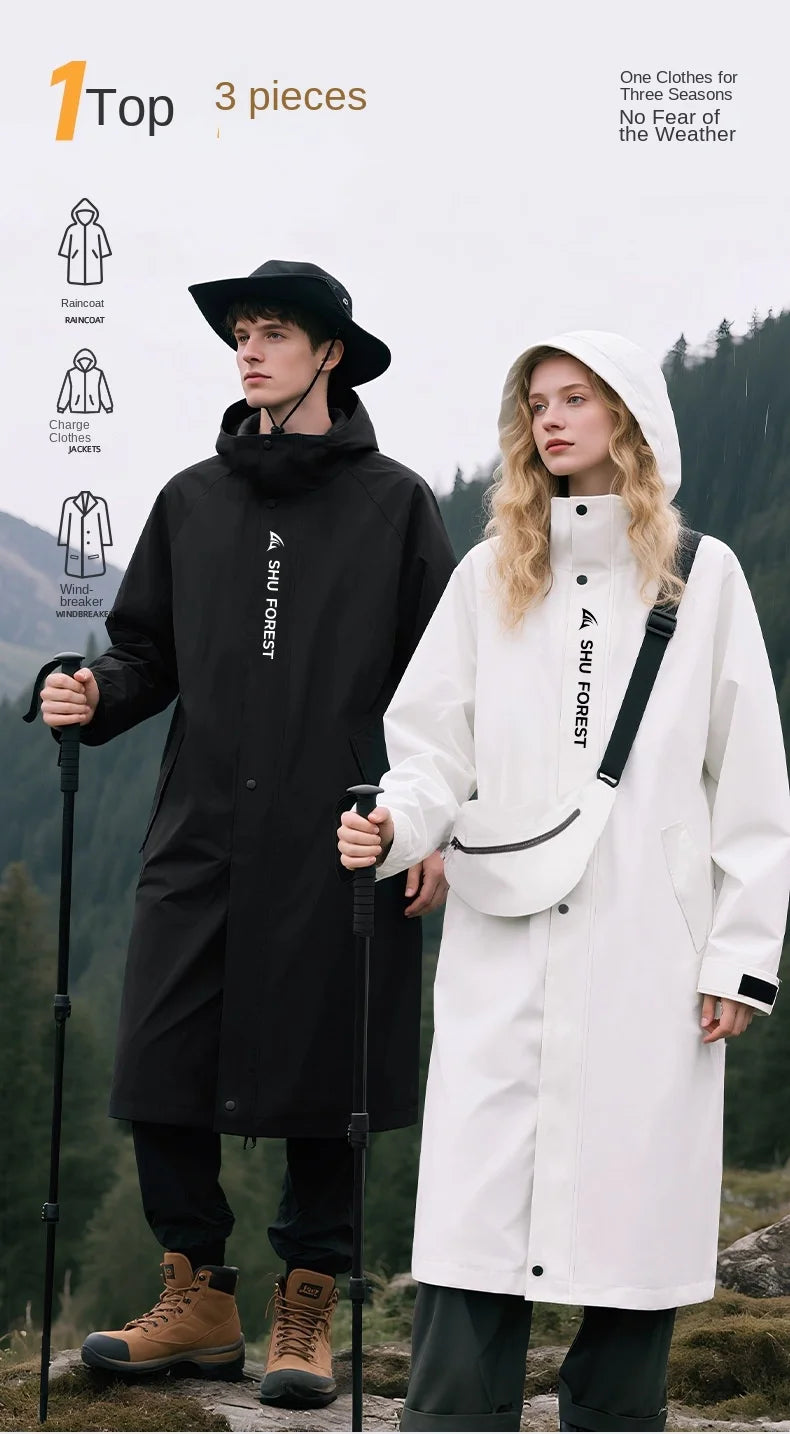 Modern Outdoor Waterproof Oxford Cloth Single-Person Windbreaker Raincoat Fashionable Travel for Poncho for Tour Activities