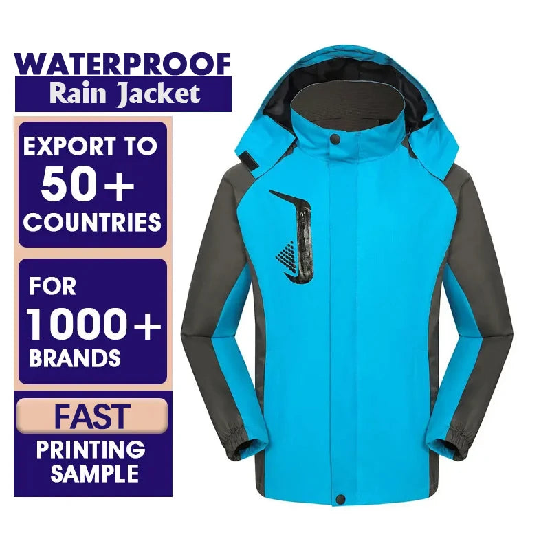 Winter Windproof Sport Jacket Men's Hiking Clothing Windbreaker Coats Customized Gym Men Waterproof Rain Jacket