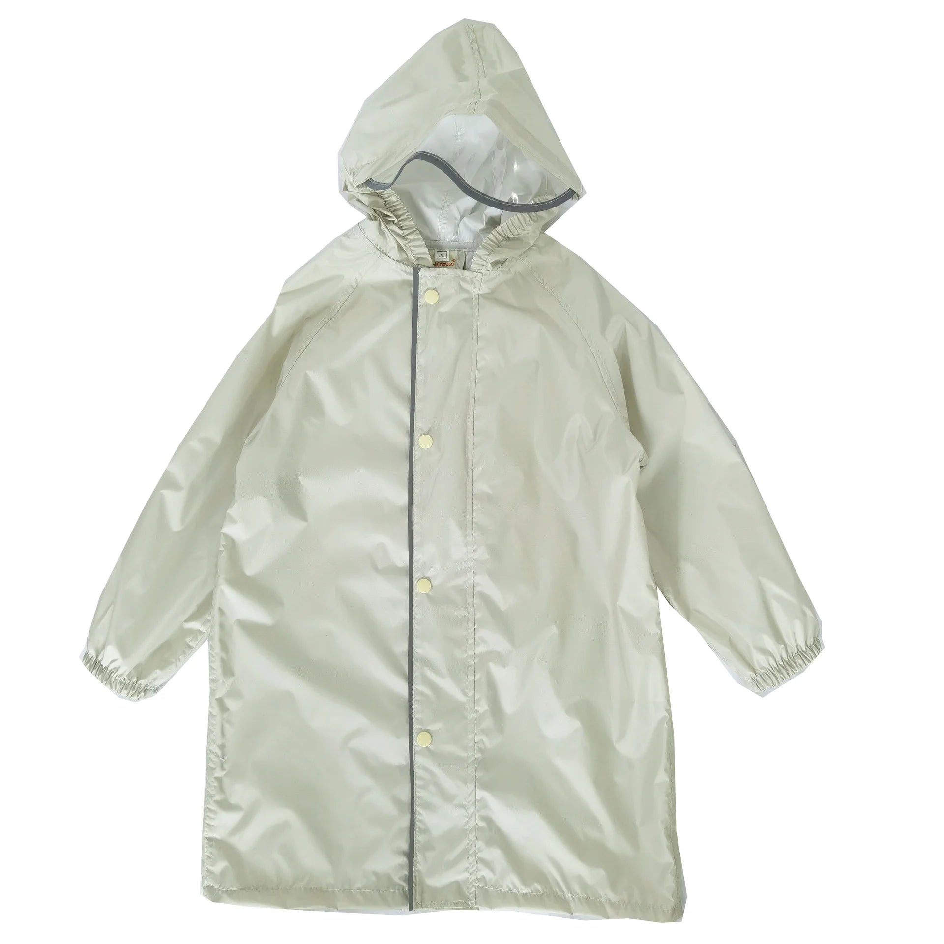 Waterproof Raincoat Lightweight Reusable Soft Breathable Children Poncho with Reflective Safety Stripes for Kindergarten Primary