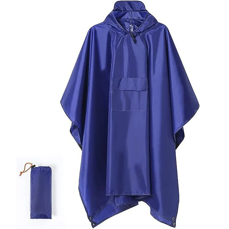 Three-in-One Multifunctional Cross-Border Cape Raincoat Stand Canopy Mat Poncho Thin for Mountaineering Hiking Factory Direct