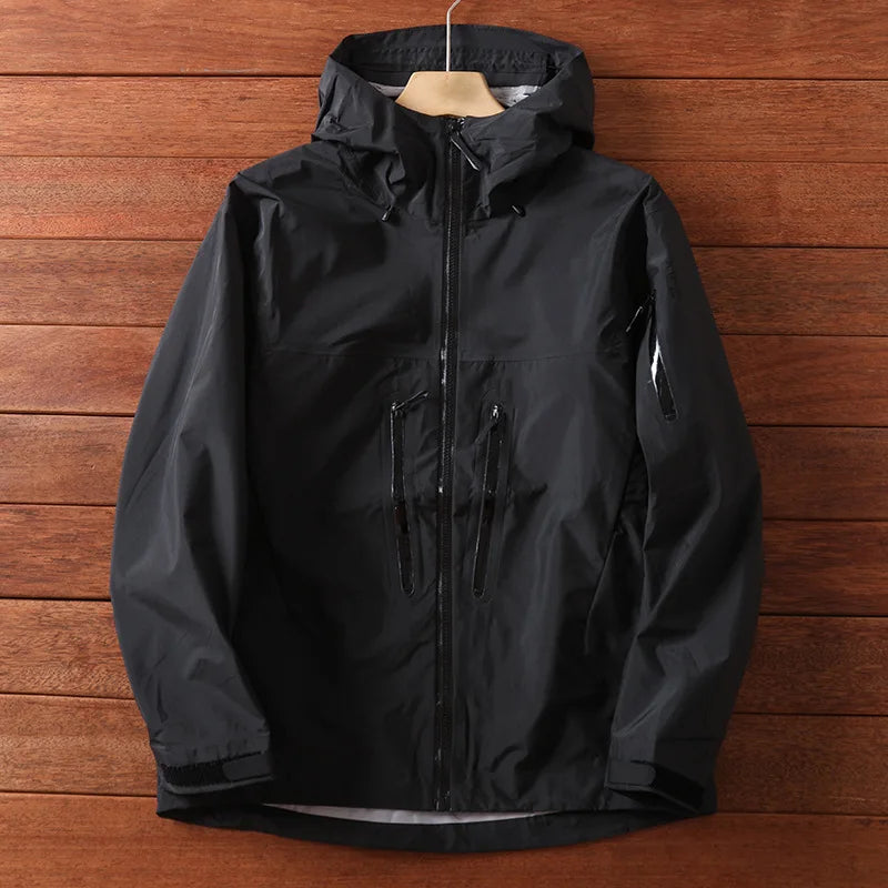 Manufacturer of Waterproof 3-Layer  Hard Shell Windbreaker Outdoor Jacket Zipper Closure With CE and ISO9001 Certificates