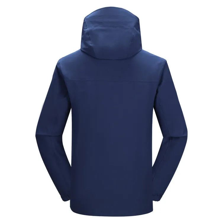 High-End Detachable Three-In-One Outdoor Jacket for Men and Women Long Sleeve Logo on Two-Piece Down Liner for Mountaineering