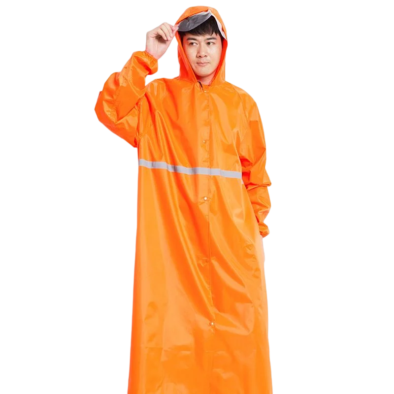 Long PVC Raincoat Custom Design Emergency Poncho Waterproof Suit for Men