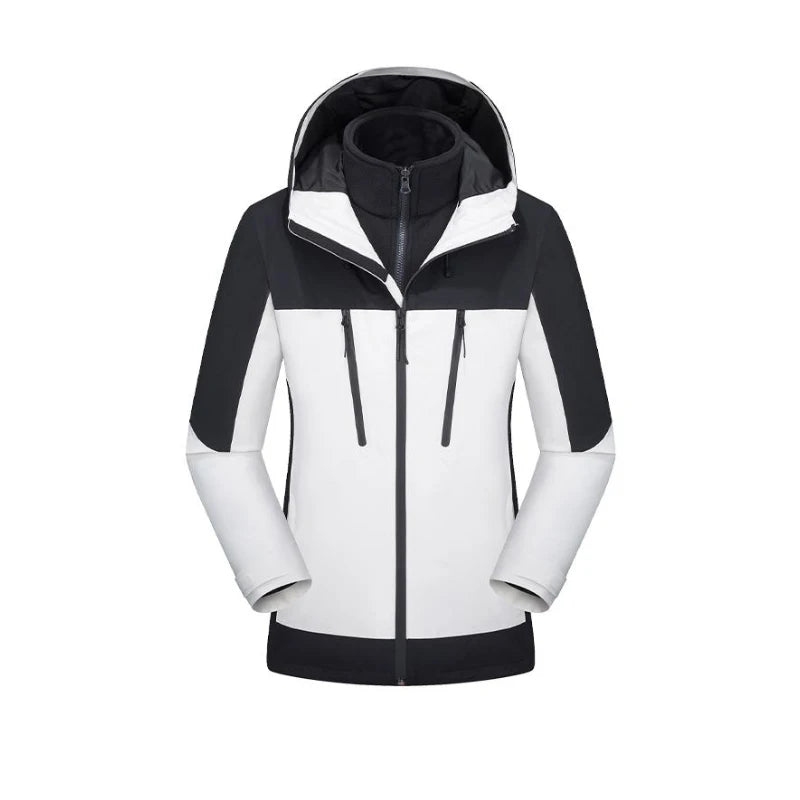 Women's Waterproof Winter Snow Coat with Warm Hood Outdoor Sports Windbreaker Raincoat for Mountain Adventures Hiking Jackets