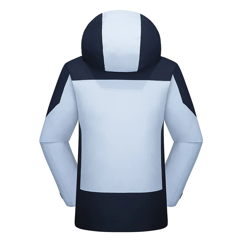 Three-in-One Outdoor  Suit for Men Women Waterproof Windproof Warm Mountaineering Camping Hiking Jacket