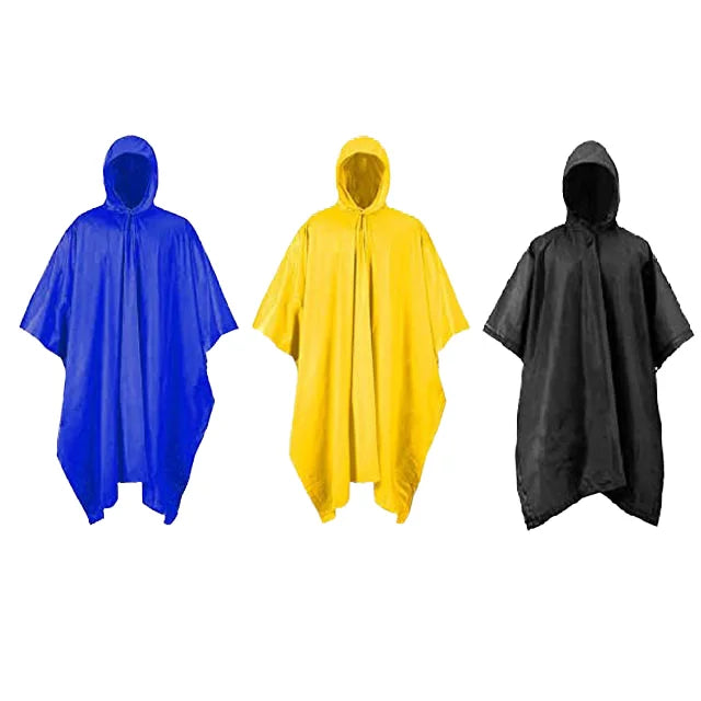 Lightweight Waterproof Rain for Poncho Windproof Durable Hooded Rain Coat for Outdoor Activities Camping Sun Shelter Mat Blanket