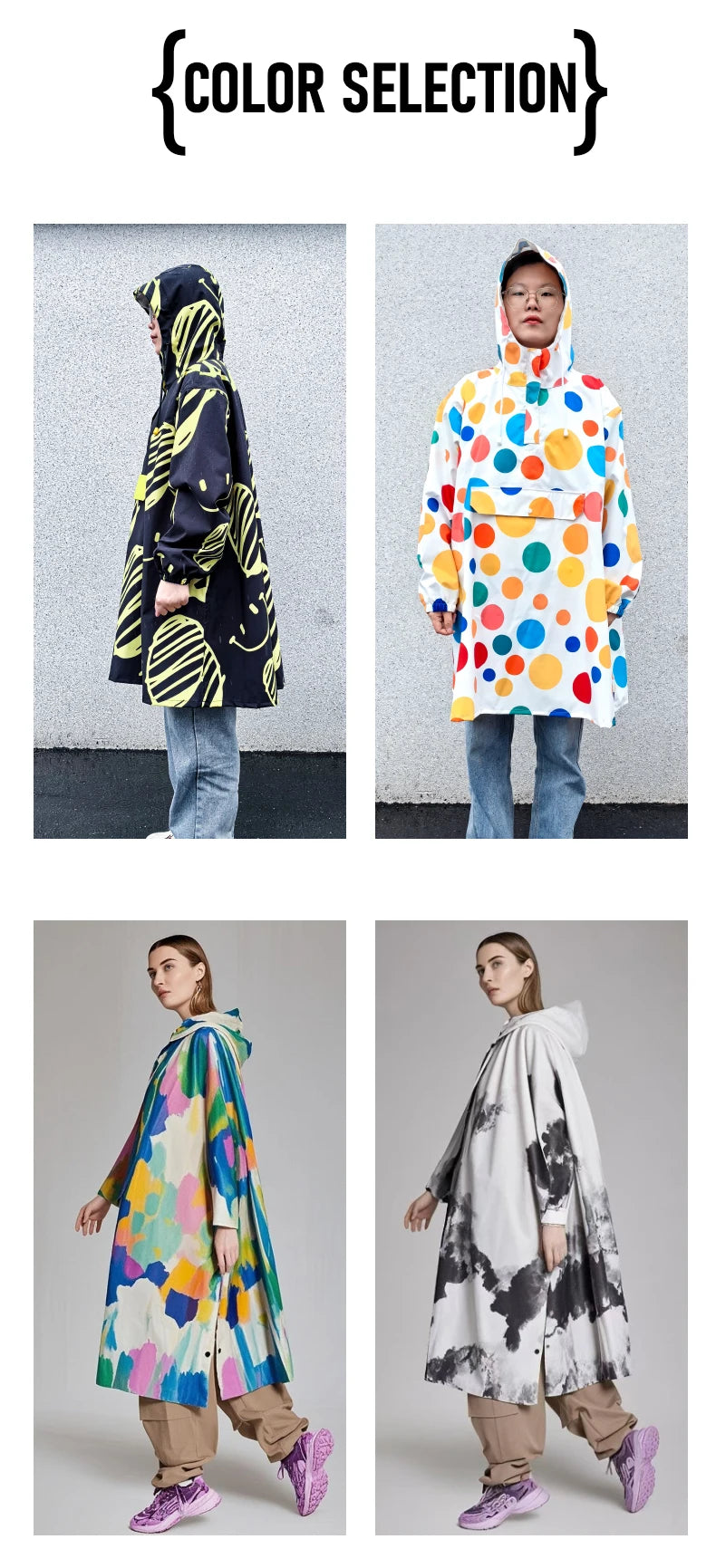 Women's Waterproof Raincoat Lightweight Rain Jacket Hood Travel Outdoor Hiking Riding Traveling Rainy Windproof Breathable