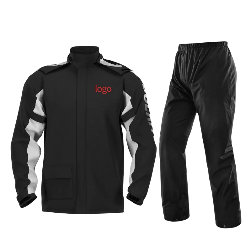 Full Body Motorcycle Waterproof Rain Pants Windproof Split Suit for Girls for Outdoor Activities Hiking Tours Rain Poncho Hood