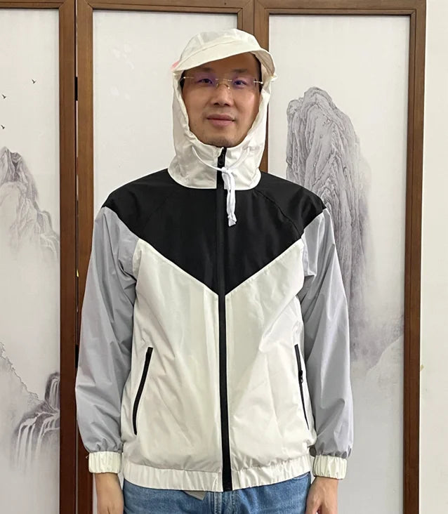 Factory Outdoor Jackets Waterproof Polyester Pongee TPU Coating Casual Jacket Against Storm Heavy Motorcycle Raincoat