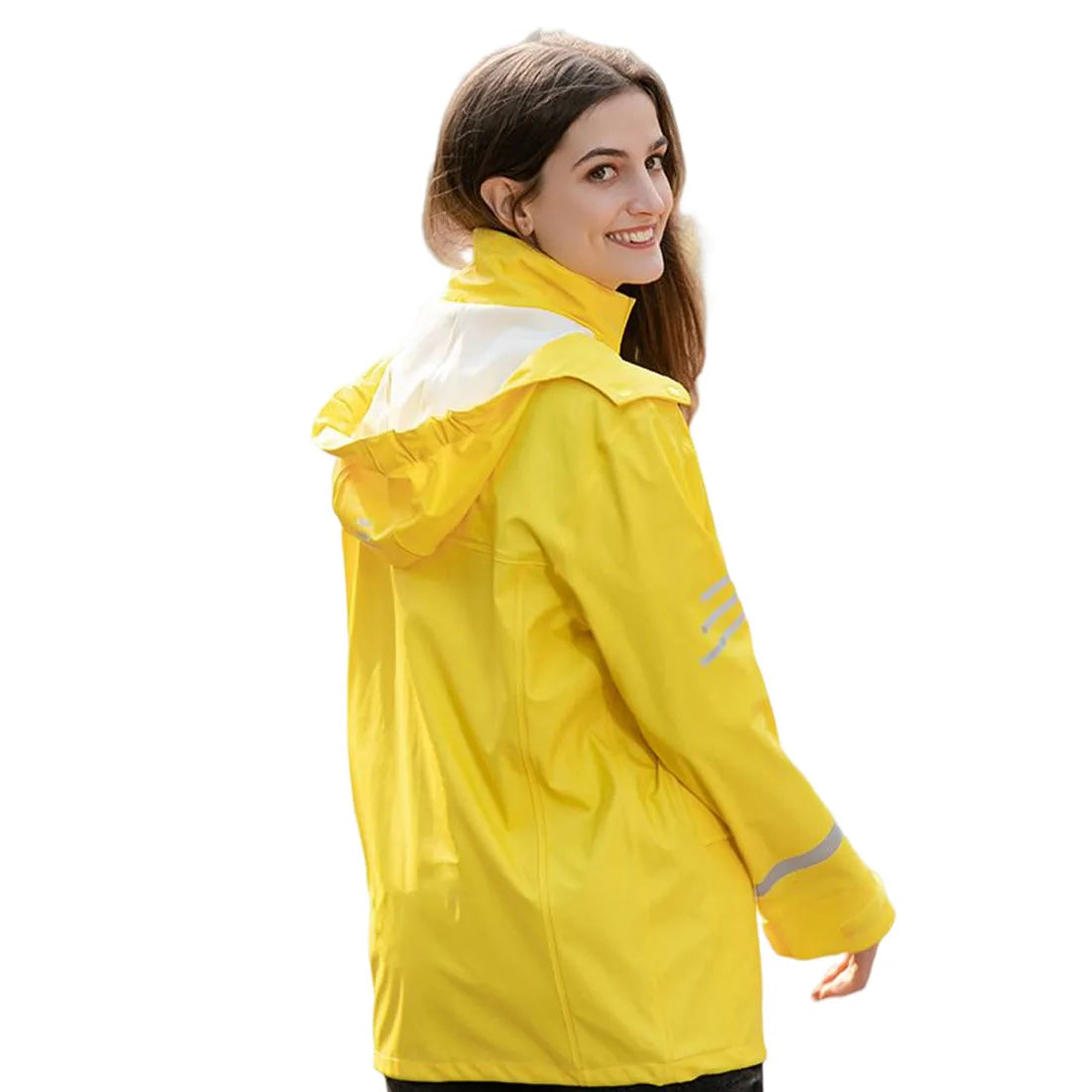 Wholesale Custom Logo EVA Poncho Comfortable Hiking Light Night Reflective Rain Jacket With PU Fashion for Outdoor Rainwear