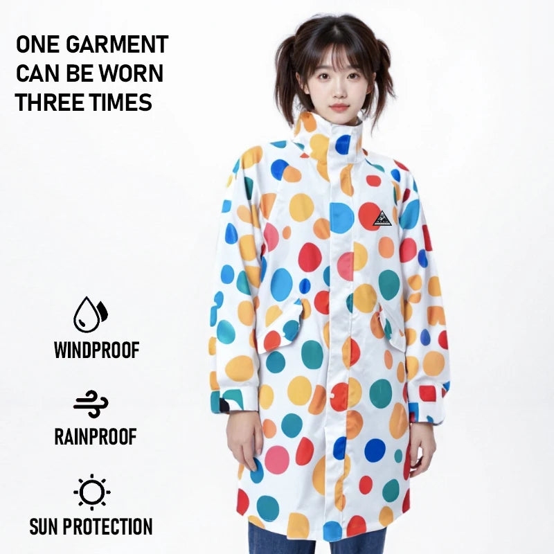 Waterproof Adult Outdoor Hiking Card Breaking Windbreaker