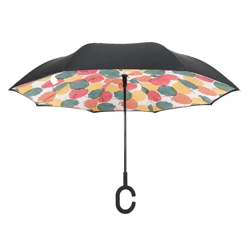 Wholesale Customizable Dual-Use Automatic Umbrella Creative Reverse Design with Business Logo for Business Gifts