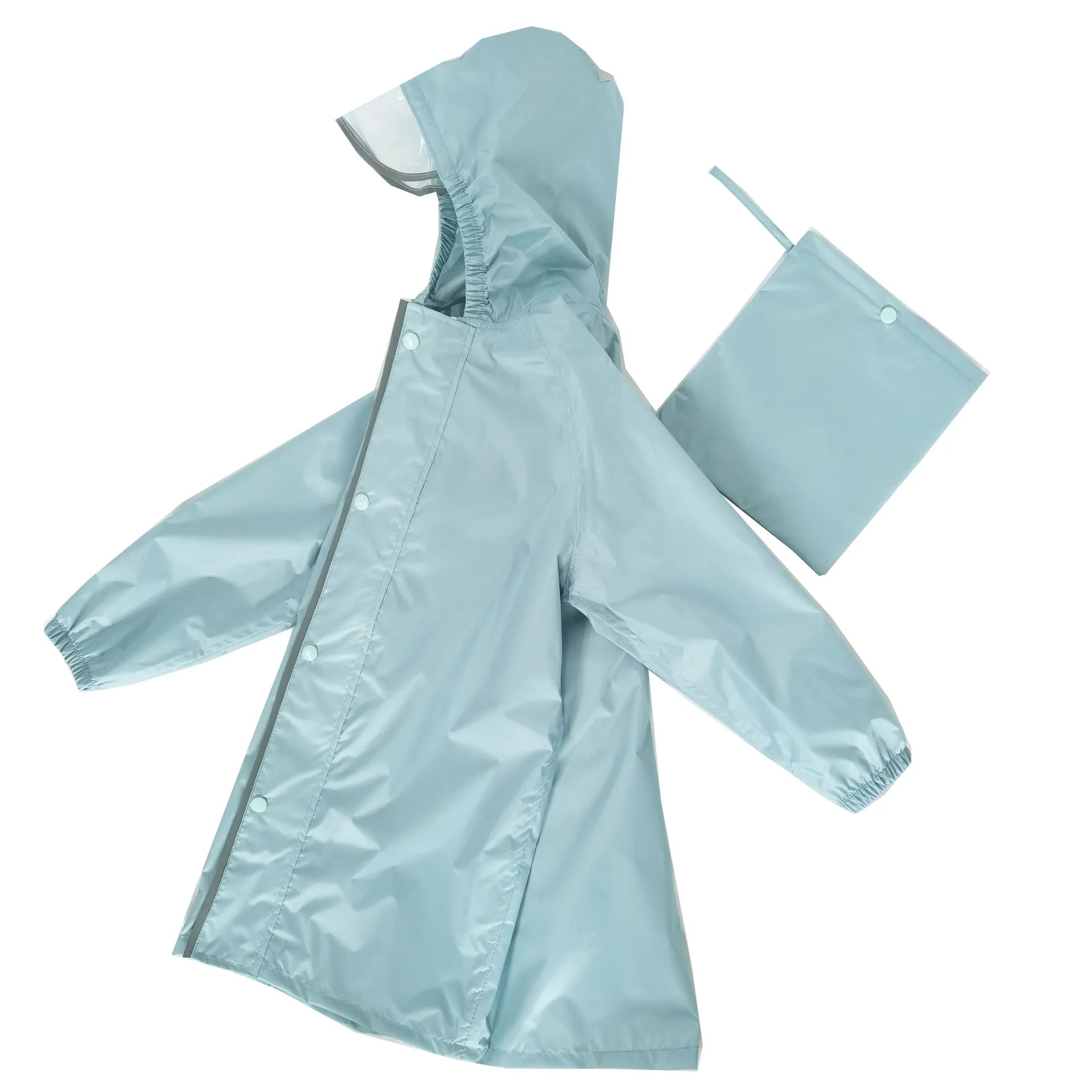 Outdoor Waterproof Lightweight Reusable Windproof Boys Girls Kindergarten Primary School Children's Raincoat Reflective Safety