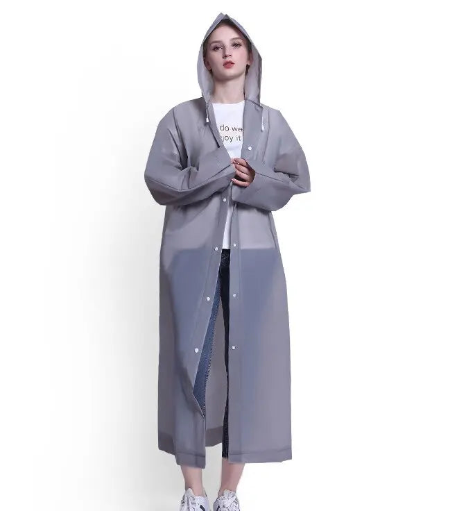 Factory Price Fashionable Disposable Waterproof PEVA Raincoat Reusable Durable Plastic RainPoncho for Adults for Travel Outdoor
