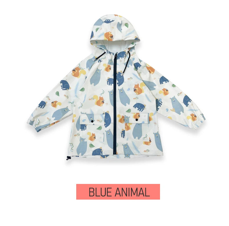 Cute Cartoon Children's Raincoat for Boys and Girls Kindergarten Waterproof Raincoat