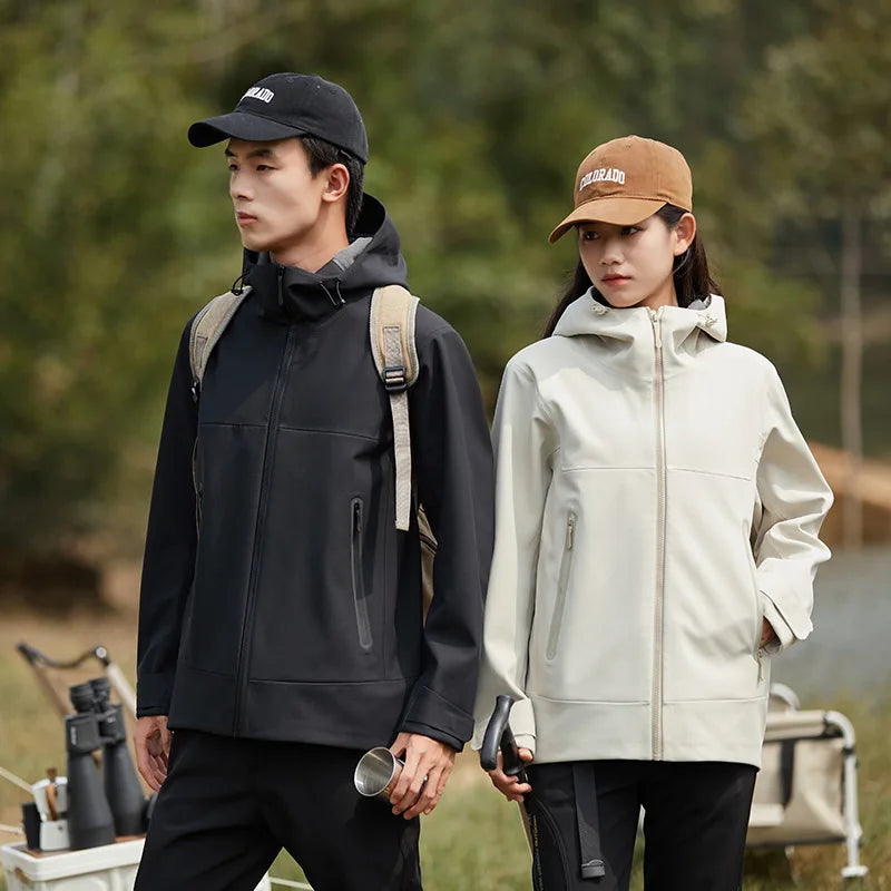 Customizable Soft Shell Jacket with Full Heat Sealing Waterproof Windproof Fleece-Lined for Mountaineering Quality Outdoor Gear