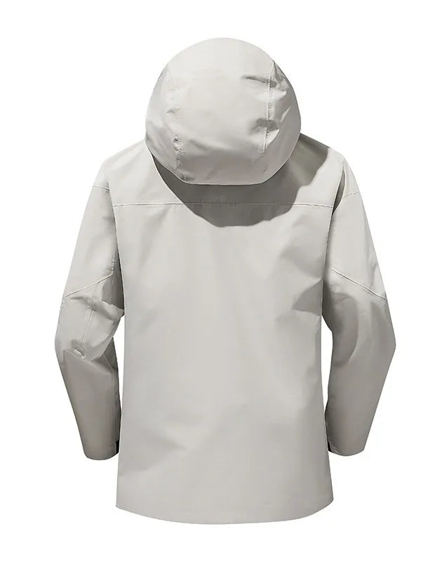 Men's Women's Hard Shell Bomber Ski Jackets Waterproof Breathable Windproof Yellow Sports Mountaineering Stand Zipper Autumn