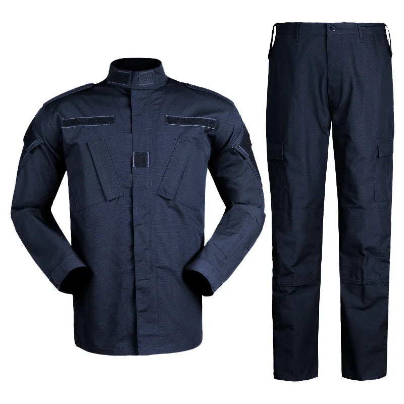 Horse-riding ACU Second-generation Unisex Camouflage Cotton Outdoor Training Tactical Suit Wear-resistant Breathable