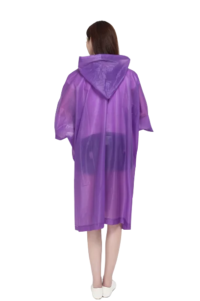 Custom Logo Adult EVA Outdoor Waterproof Raincoat Hooded Poncho Rainwear Travel Reusable Windproof Jacket Bicycle Riding Girls