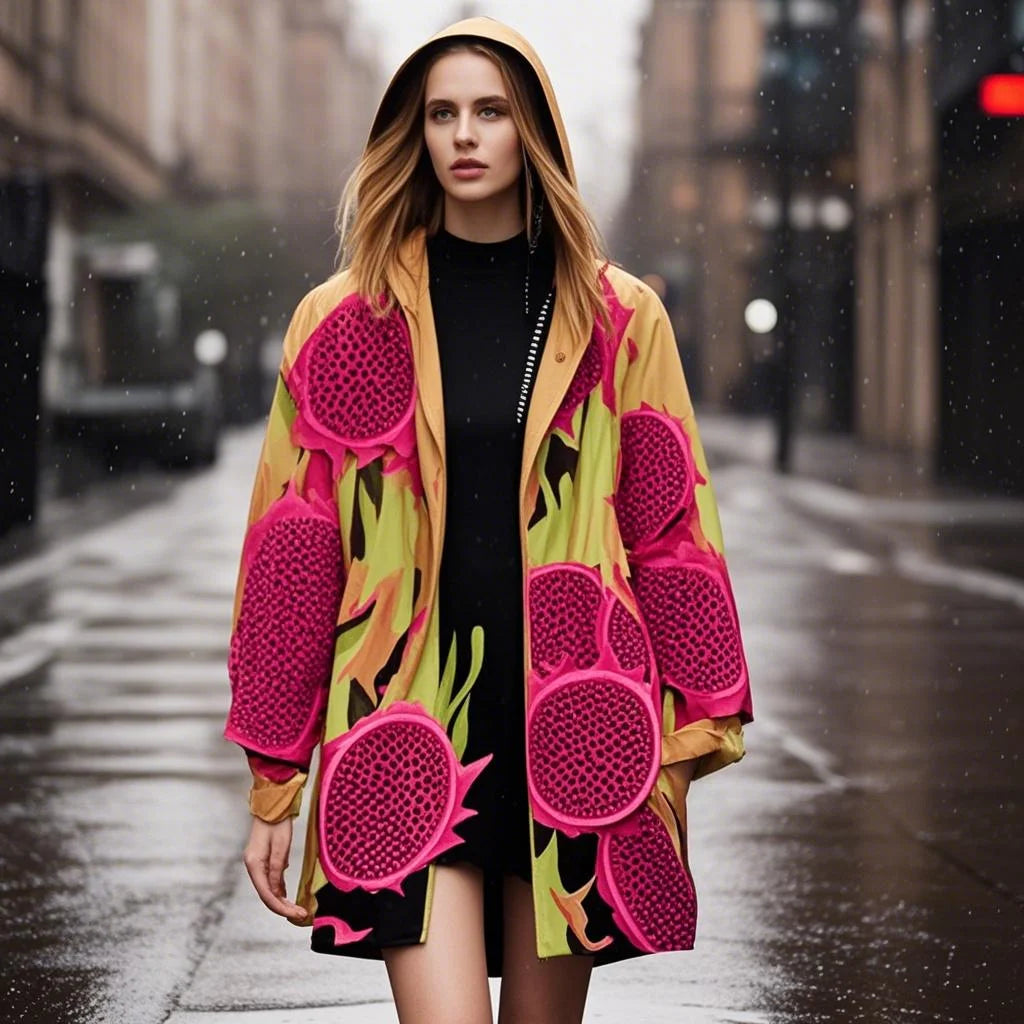 Universal Polyester Fashion Foldable Lightweight Waterproof Windproof Rain Jacket Coat for Daily Wear Travel Outdoor Activities