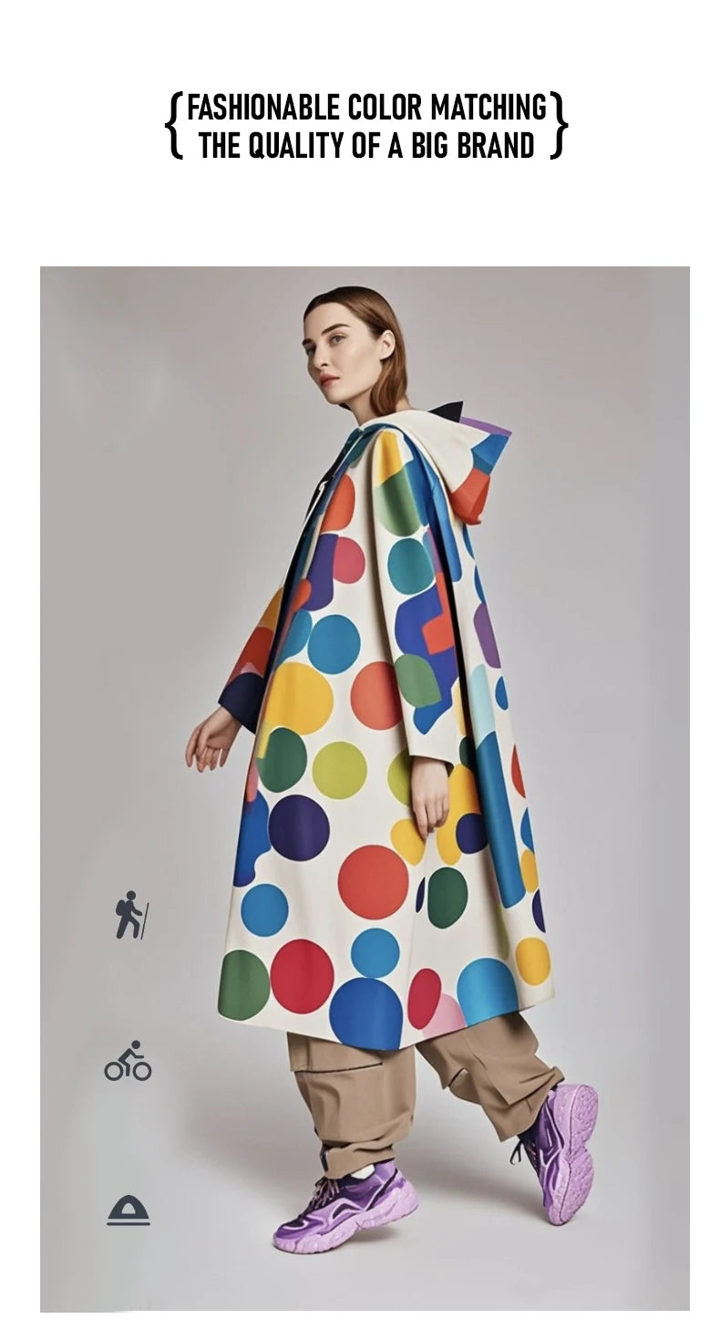 Women's Waterproof Raincoat Lightweight Rain Jacket Hood Travel Outdoor Hiking Riding Traveling Rainy Windproof Breathable