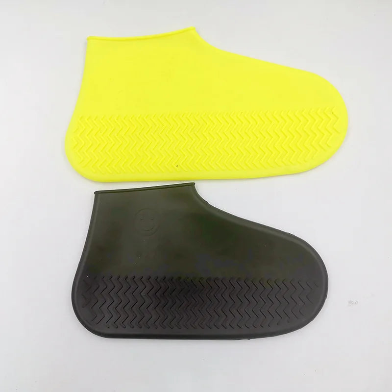 Waterproof Silicone Rain Boots With Non-Slip Shoe Protectors Reusable Lighted for Adults Featuring Crystal Glass Rope Format