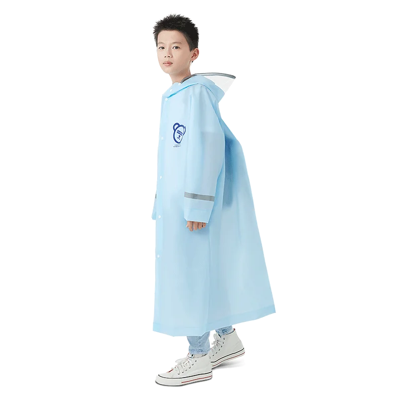 Factory  High Quality Thickened EVA Waterproof Kids Poncho Cartoon Rain Coat for School Children