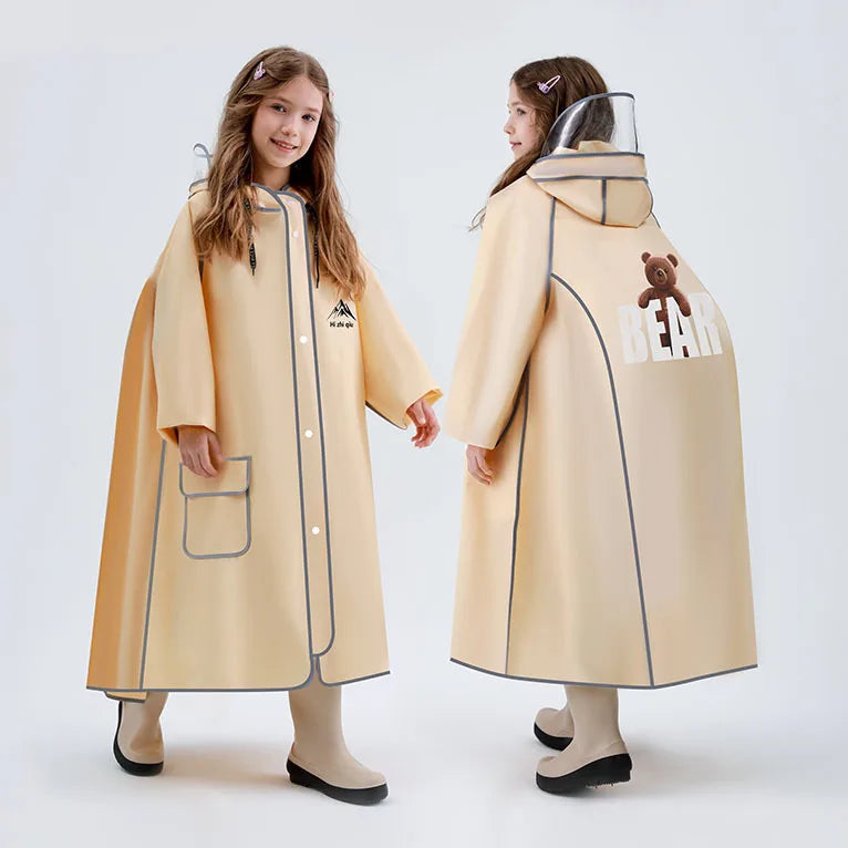 Single-Person Reusable Eco-friendly Waterproof EVA for Children's Raincoat for Travel Outdoor Use Motorcycle/Electromobile