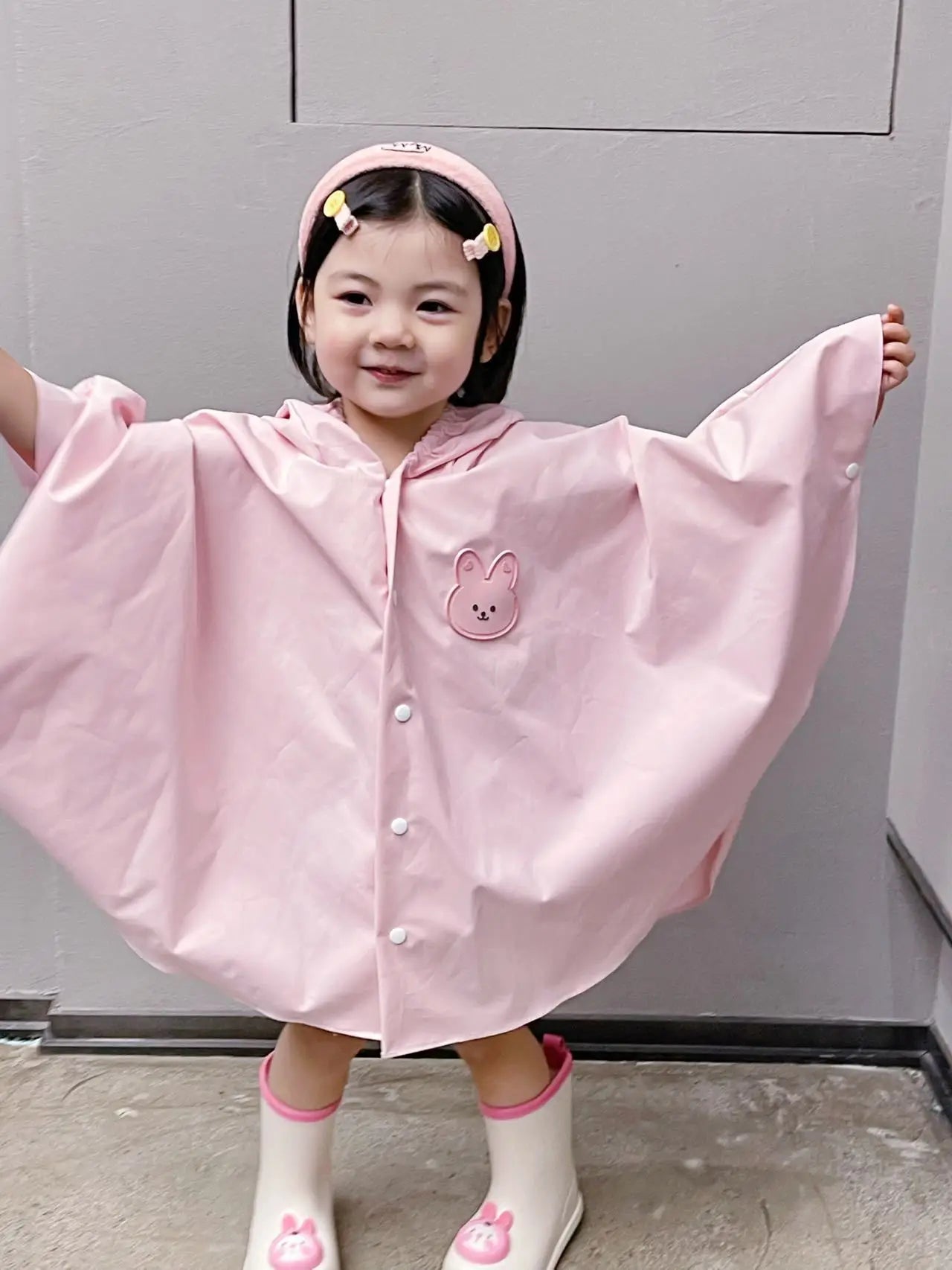 Waterproof Children's Poncho Kindergarten Primary School Group Enterprise Raincoat 3D Three-Dimensional Design