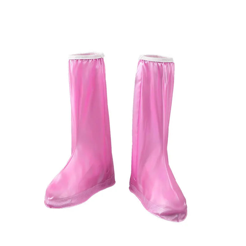 Custom Print Reusable Pink Black White Brown PVC Rain Gear Waterproof Cover and Outdoor Rain Boot for Men and Women Shoes Cover