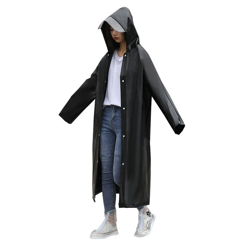 Customized Women's Long Adult Rain Jacket Factory Supplied New Design With Multifunctionality Waterproofing Featuring a Hood
