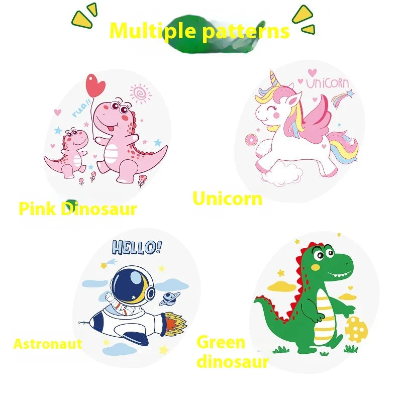 Cartoon Baby Dinosaur for Poncho Raincoat for Boys Girls EVA Waterproof Hat with Brim Rain Gauge for Primary School Kindergarten