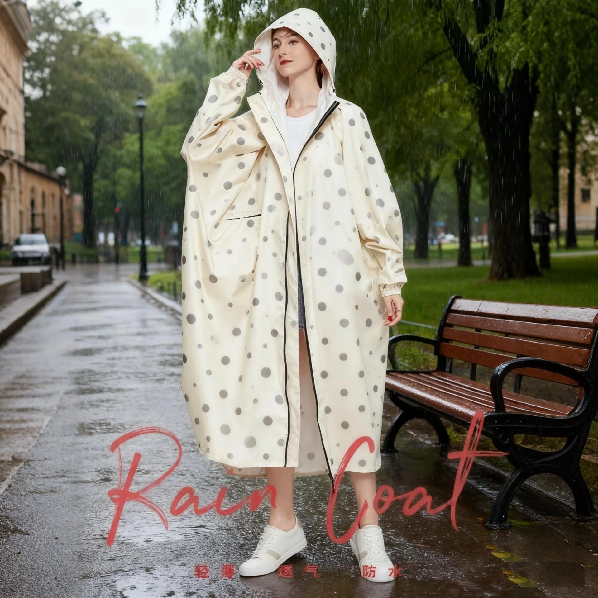 Women's Men's Girls' Simple Breathable Windproof Lightweight Reusable Waterproof Raincoat Rain Poncho for Cycling Hiking Outdoor