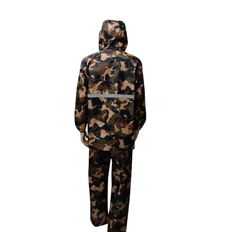 Men's Waterproof Cycling Jacket Custom Rainwear Suit With Logo Adult EVA Rain Coat Rain Suit for Outdoor Activities