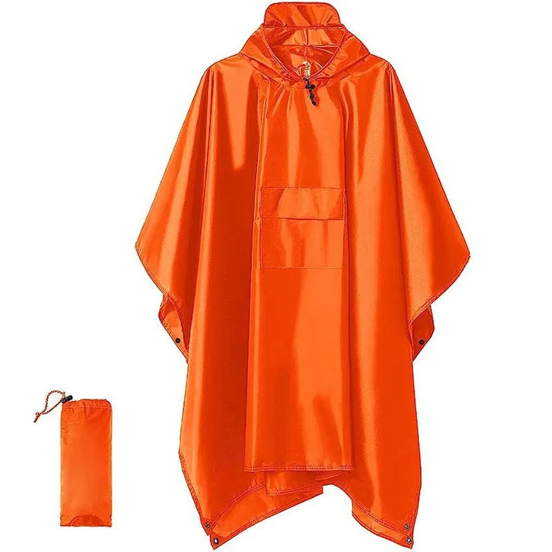 Three-in-One Multifunctional Cross-Border Cape Raincoat Stand Canopy Mat Poncho Thin for Mountaineering Hiking Factory Direct