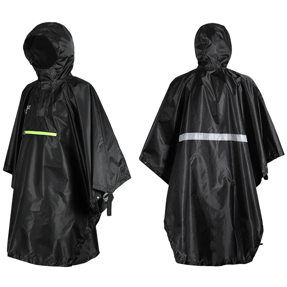 ODM OEM Waterproof  Custom Printing Design Rain Cape  Raincoat Ripstop Tactical Outdoor Use Rain Cover Multifunction Poncho
