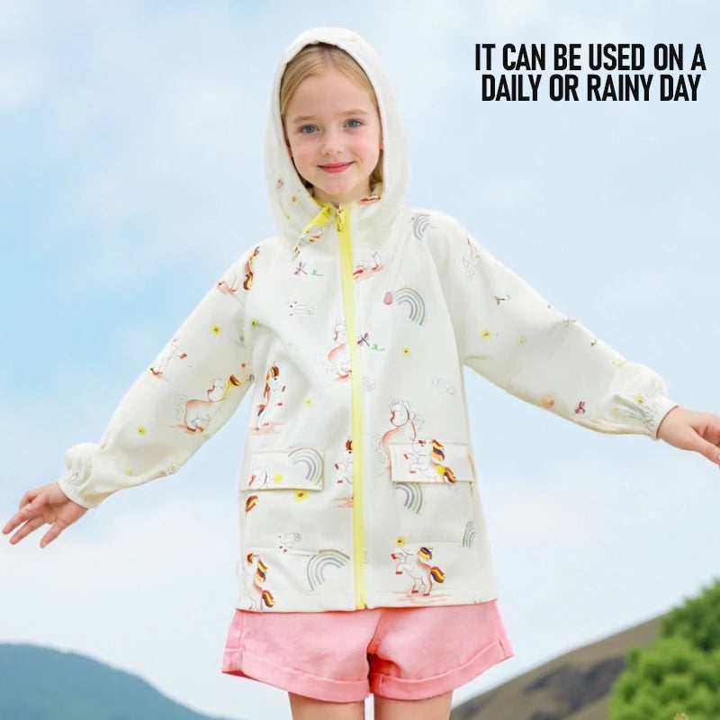 Cute Cartoon Children's Raincoat for Boys and Girls Kindergarten Waterproof Raincoat