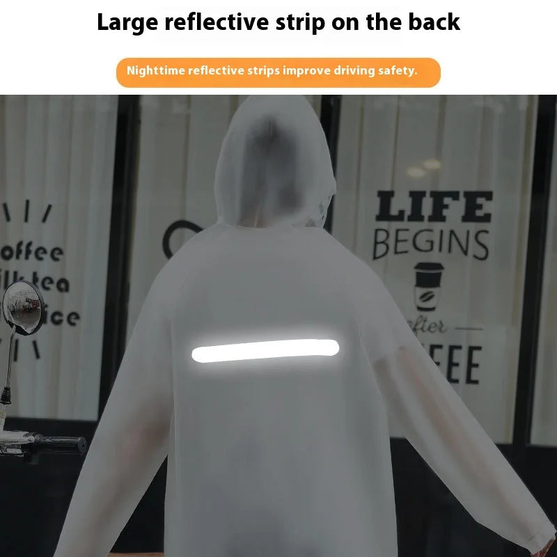 Adult Full Body PVC Waterproof Raincoat with TPU Battery Split Jacket Pants Suit for Car Motorcycle Riding Wholesale