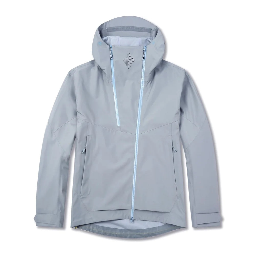 New Lightweight Single-layer Winter Thin Stand Collar Waterproof for WindStopper Unisex Loose Fit Jacket