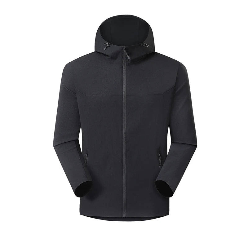 Wholesale Zip-up Windbreaker Jacket for Outdoor Sports Winter Printed Track Blank Breathable and Windproof