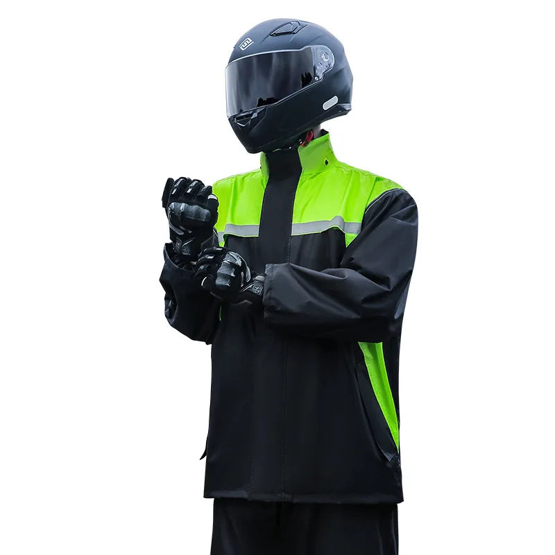 Men's Waterproof Motorcycle & Electric Car for Poncho Thickened Split Suit Raincoat for Riders Hiking-Storm-Proof