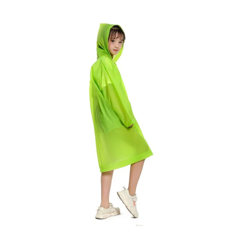 Factory Wholesale Kids Rain Ponchos Portable Reusable Emergency Raincoats Children's Rain Jacket