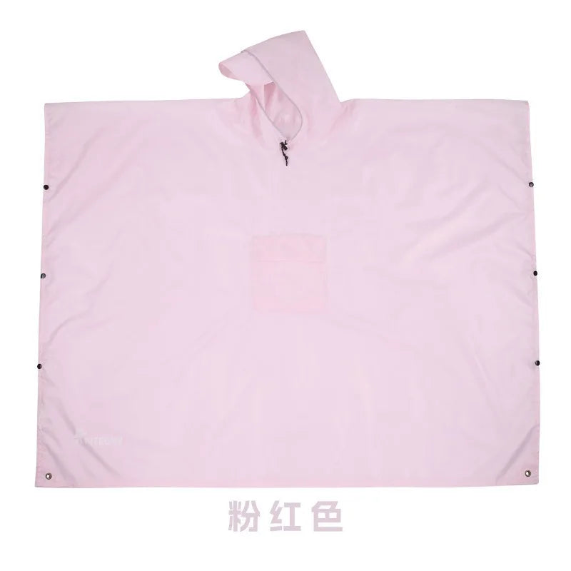 Three-in-One Multifunctional Cross-Border Cape Raincoat Stand Canopy Mat Poncho Thin for Mountaineering Hiking Factory Direct