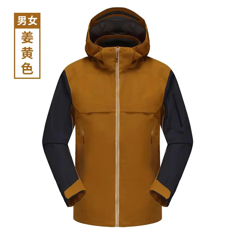 Full-Pressure Glue Hooded Windbreaker Jacket for Spring Autumn Single-Layer Assault Breathable Thin Full Pressure