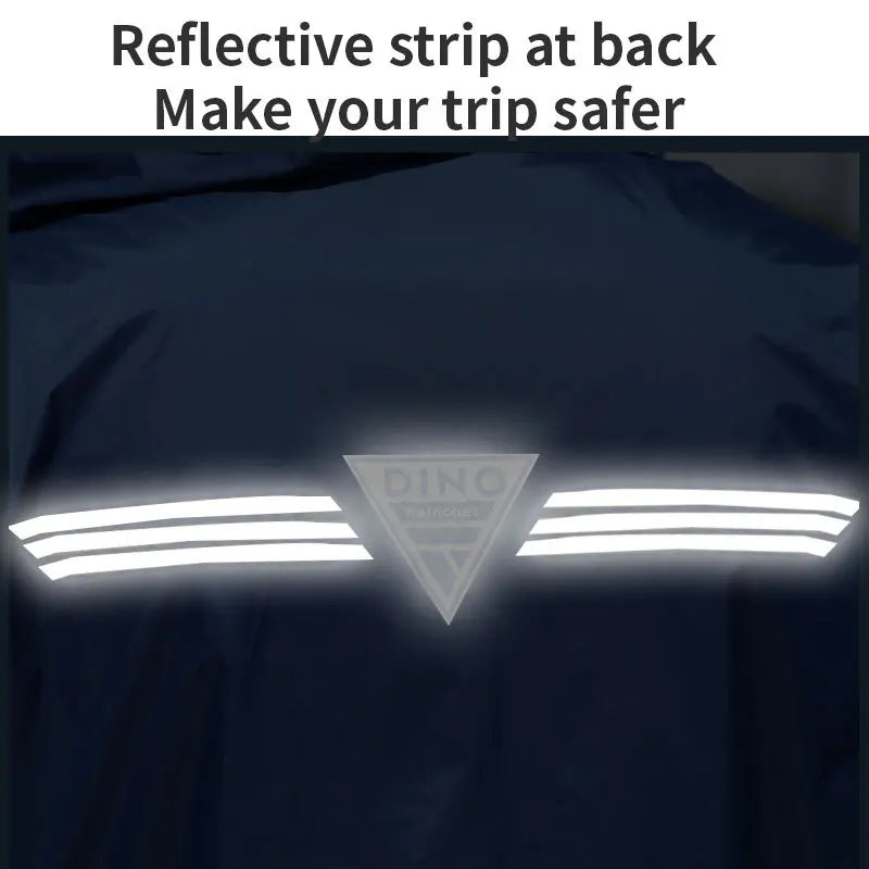 Water-Proof Motorcycle Raincoat and Pants Nylon Split Suit for Travel and Tour Reusable Knight Rain Suit for Takeaway Riding