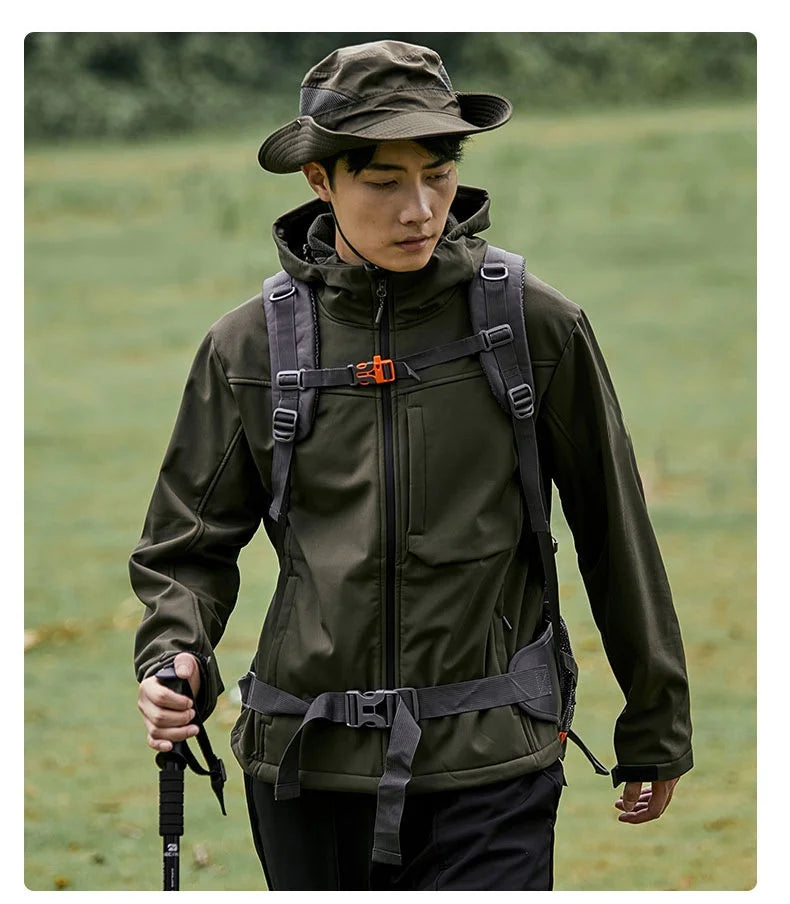 Men's Lightweight Stand Rain Jacket for Autumn Spring Breathable Hard Shell Coat Windproof 3D Embroidery Logo Zipper Outdoor