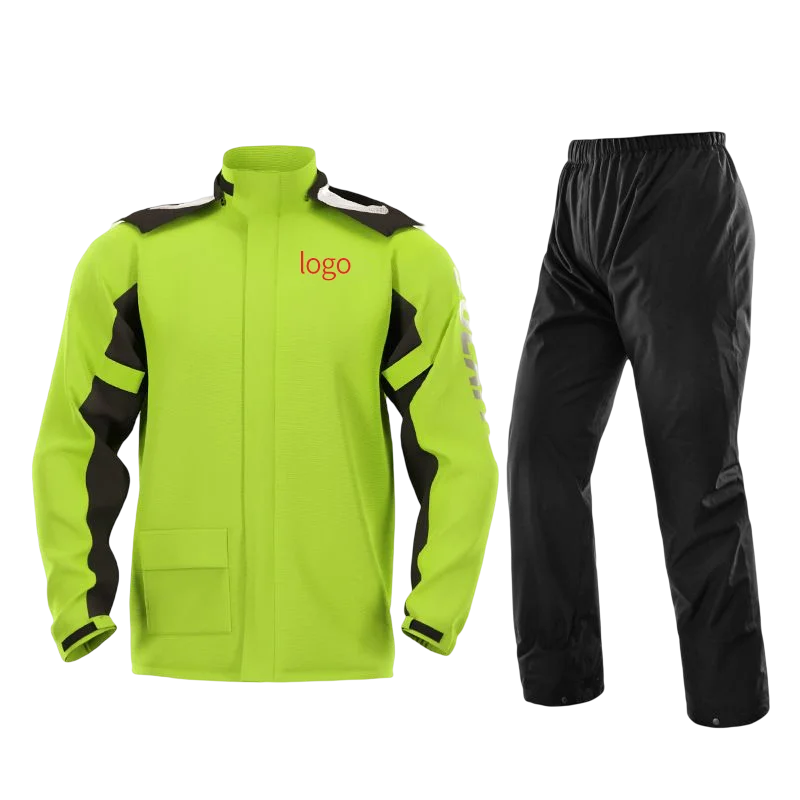 Full Body Motorcycle Waterproof Rain Pants Windproof Split Suit for Girls for Outdoor Activities Hiking Tours Rain Poncho Hood