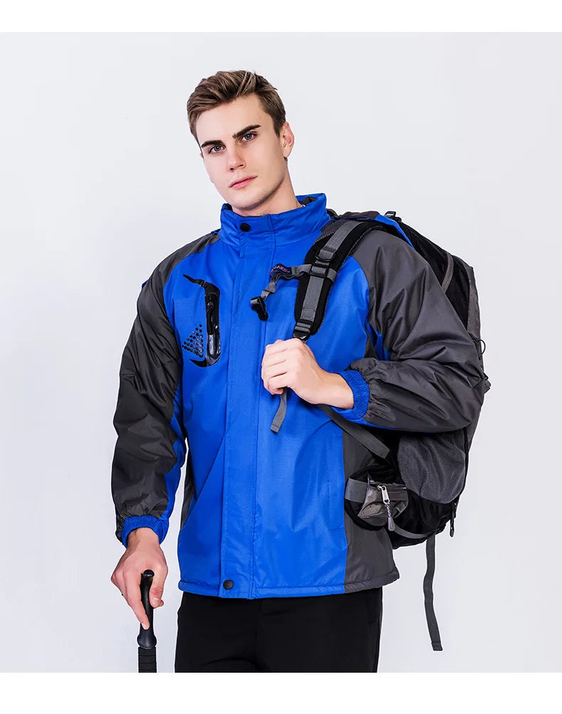 Outdoor Warm Padded Zipper Hooded Jacket High Polyester Windproof Waterproof Travel Wholesale Custom Printing Logo